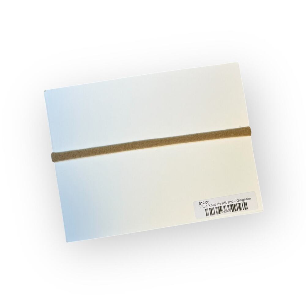 Rylee + Cru New Little Knot Headband In Gingham - Picture 2 of 2